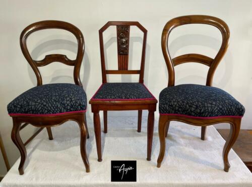 Rénovation de chaises art déco à Bordeaux