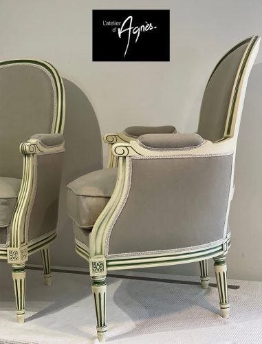 Restauration de fauteuils Bergères