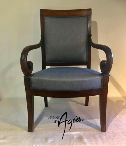 Rénovation d'un fauteuil de style Restauration