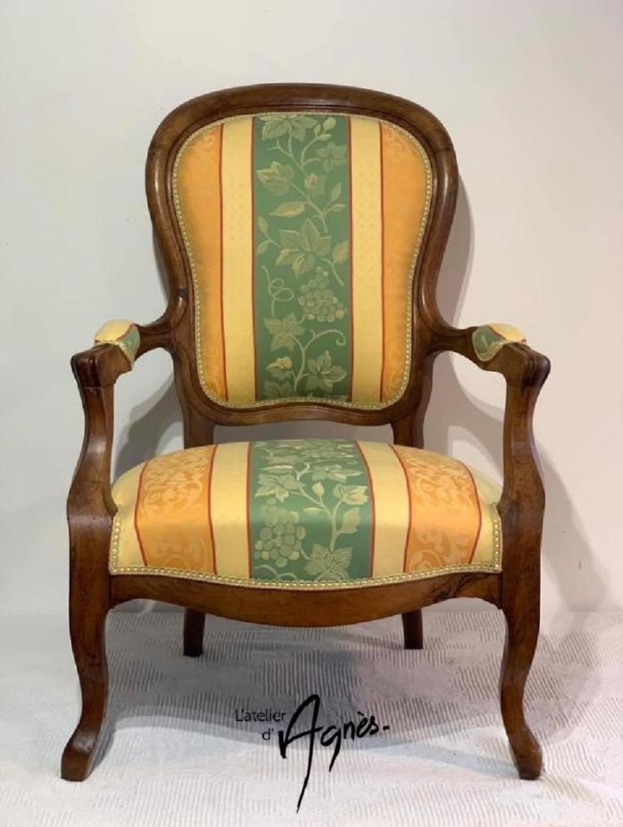 Rénovation fauteuil Louis Philippe à Bordeaux