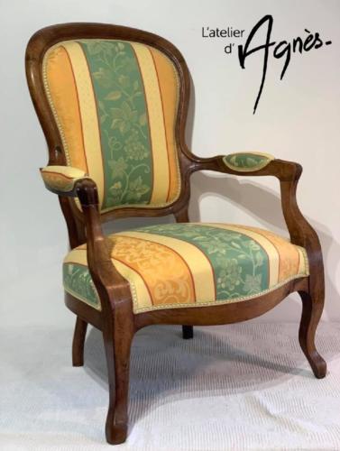 Restauration fauteuil Louis Philippe à Bordeaux